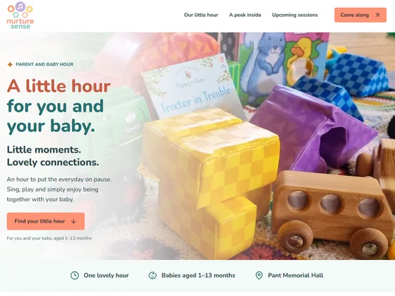 Nurture Sense website